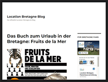 Tablet Screenshot of blog.location-bretagne.de